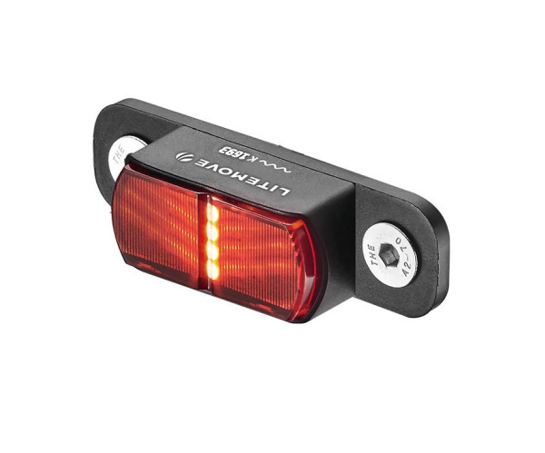 Litemove TS-RK LED Rückleuchte für E-Bikes - Gepäckträgermontage 50mm Lochabstand