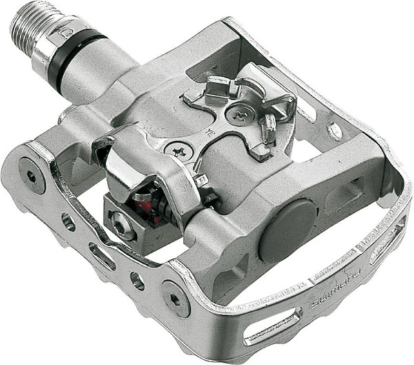 Shimano SPD-Pedal PDM324 einseitig,silber,9/16,Bärentatze-System