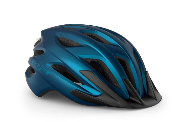 MET Crossover Fahrradhelm Blue Metallic Matt