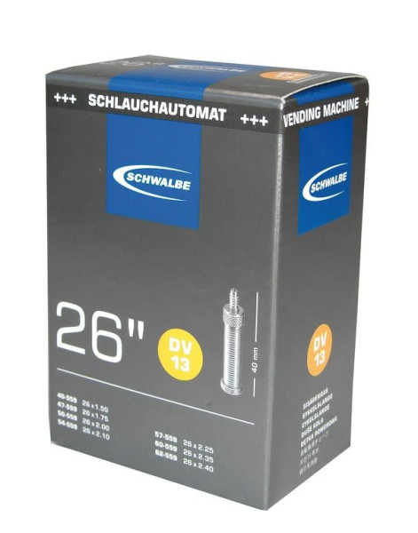 Schwalbe Schlauch DV 13 in Folie 26x1.50-2.50" 40/62-559 DV40mm